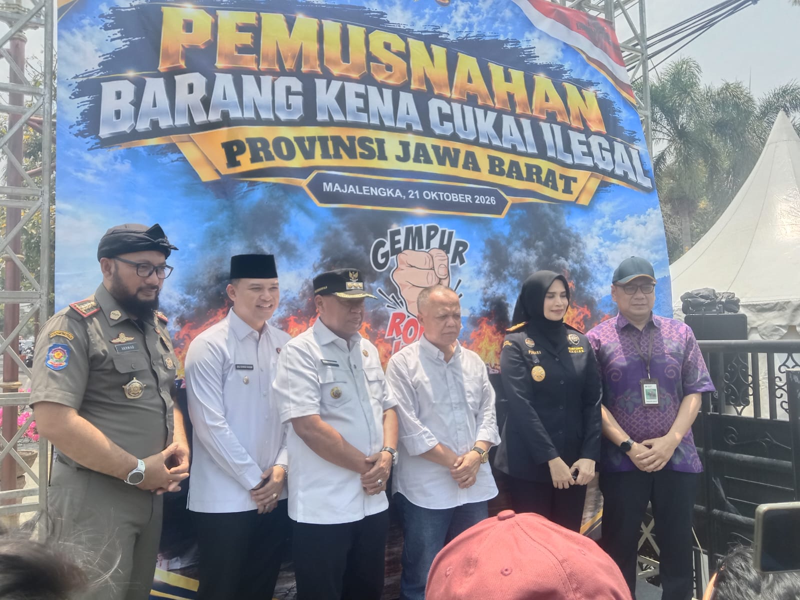 Pemusnahan Barang Kena Cukai Ilegal