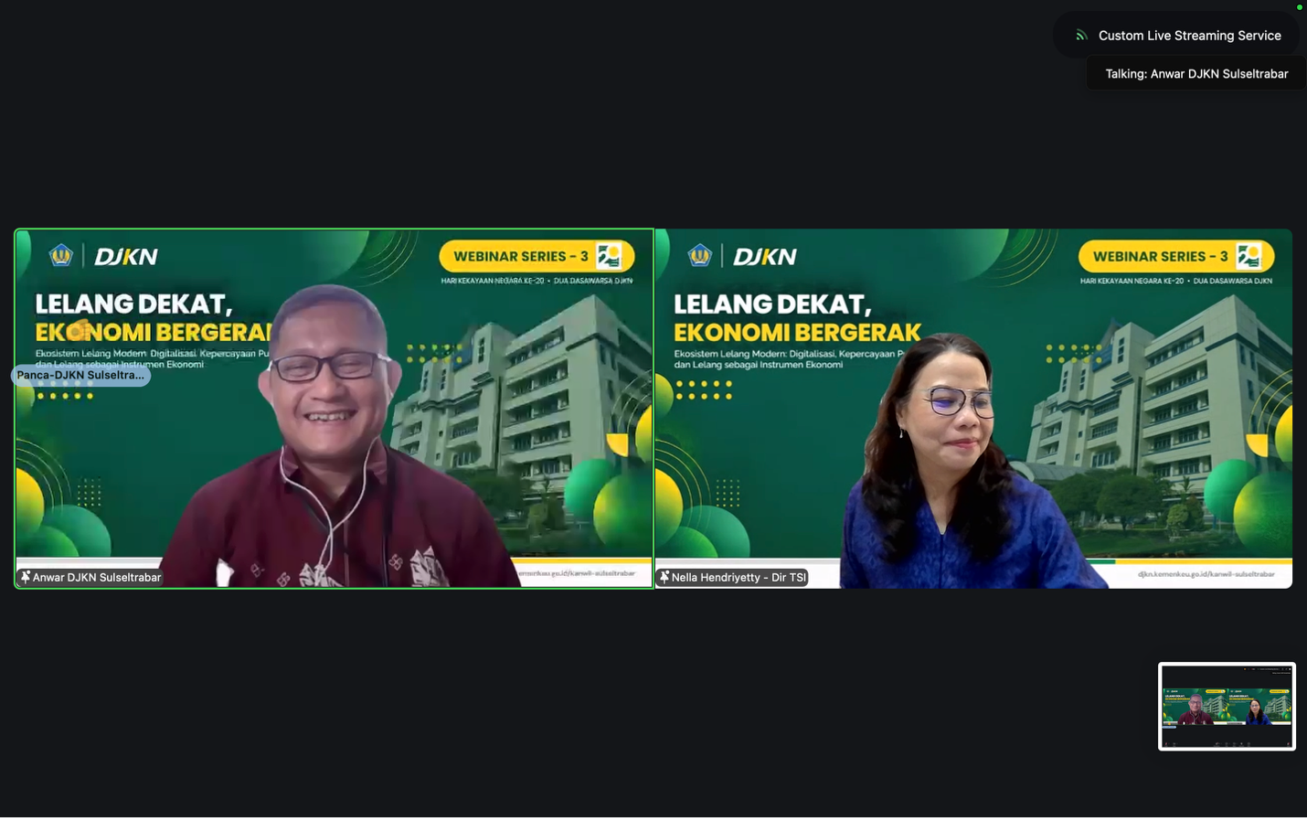 Webinar Hari Kekayaan Negara 2026, Kanwil DJKN Sulseltrabar Angkat Ekosistem Lelang Modern