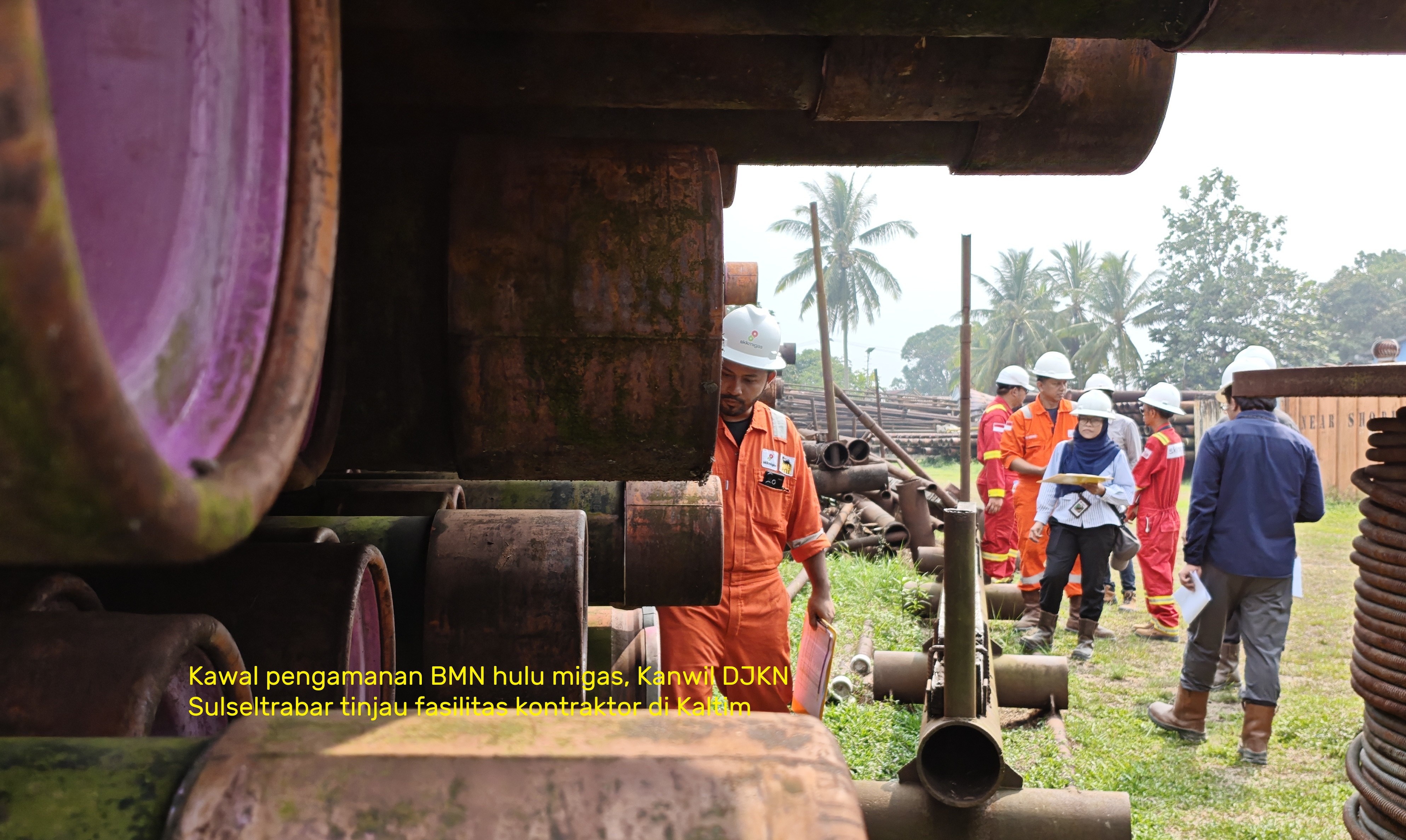 Kawal Pengamanan BMN Hulu Migas, Kanwil DJKN Sulseltrabar Tinjau Fasilitas Kontraktor di Kaltim