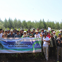 Kanwil DJKN Jawa Barat Adakan Uji Petik Penilaian SDA Kelautan dan Perikanan di Hutan Mangrove Karangsong Indramayu