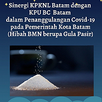 Hibah BMN berupa Gula Pasir, Sinergi KPKNL Batam-KPU BC Batam dalam Penanggulangan Covid-19 di Kota Batam