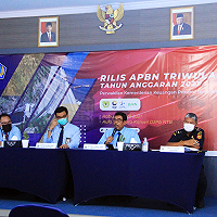 Informasikan Pengelolaan APBN, Perwakilan Kemenkeu Provinsi NTB Selenggarakan Press Conference Kinerja APBN Triwulan I