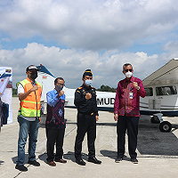 Kanwil DJKN RSK Serah Terimakan Pesawat Cessna ke Kementerian Perhubungan