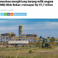 Kemenkeu menghitung barang milik negara (BMN) Blok Rokan mencapai Rp 97,7 triliun