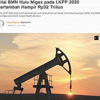 Nilai BMN Hulu Migas pada LKPP 2020 Bertambah Hampir Rp32 Triliun