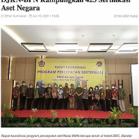 DJKN-BPN Rampungkan 423 Sertifikasi Aset Negara