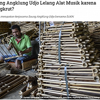 Saung Angklung Udjo Lelang Alat Musik karena Bangkrut?