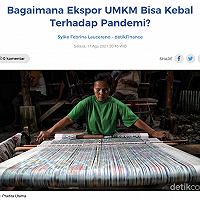 Bagaimana Ekspor UMKM Bisa Kebal Terhadap Pandemi?