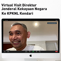 Melalui Virtual Visit, Dirjen KN Ingin Ketahui Situasi dan Kondisi KPKNL Kendari