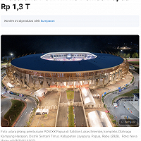 Pemerintah Hibahkan Sarana Prasarana PON XX ke Pemda Papua Rp 1,3 T