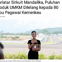 Berlatar Sirkuit Mandalika, Puluhan Produk UMKM Dilelang kepada 80 Ribu Pegawai Kemenkeu