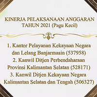 KPKNL Banjarmasin Raih KPPN Banjarmasin Awards 2021 Kategori Pelaksanaan Aggaran Terbaik Pertama