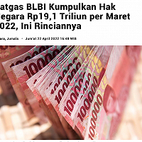 Satgas BLBI Kumpulkan Hak Negara Rp19,1 Triliun per Maret 2022, Ini Rinciannya