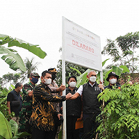 Satgas BLBI melalui PUPN Cabang DKI Jakarta Kembali Sita Aset Obligor Trijono Gondokusumo Seluas 580.440 m2 di Bogor