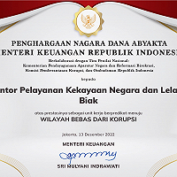 KPKNL Biak Raih Penghargaan Zona Integritas Wilayah Bebas dari Korupsi
