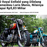 60 Royal Enfield yang Dilelang Kemenkeu Laris Manis, Nilainya Capai Rp5,83 Miliar