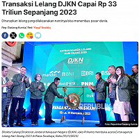 Transaksi Lelang DJKN Capai Rp 33 Triliun Sepanjang 2023