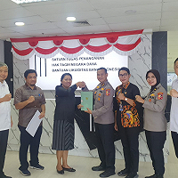 Dukung Polri Cetak SDM Unggul, Satgas BLBI Serahkan Sertifikat Tanah Aset Properti eks BPPN di Neglasari, Jasinga untuk Pusdiklat